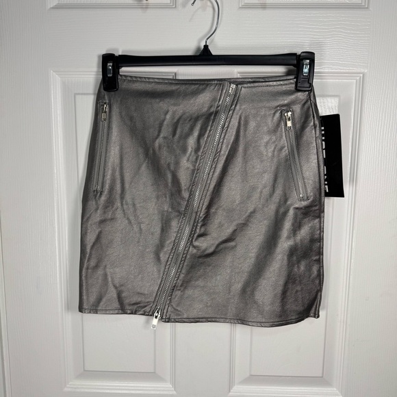 Just One Dresses & Skirts - Stylish Metallic Mini Skirt‎